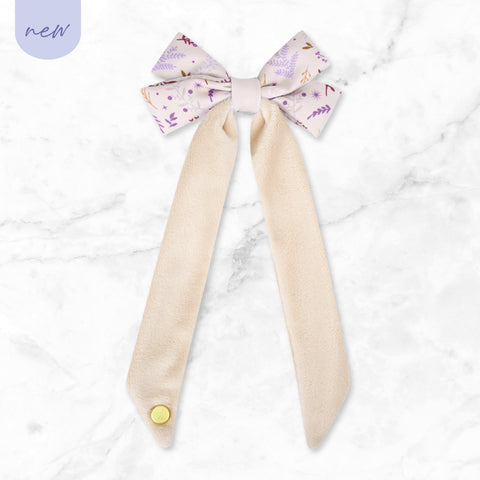 Bow Hair Clip: Chiswick Oyster