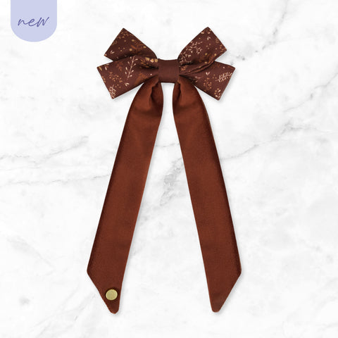 Bow Hair Clip: Chiswick Chestnut