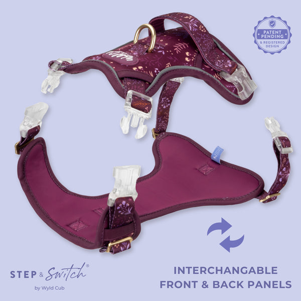 Step & Switch® Dog Harness: Chiswick Fig