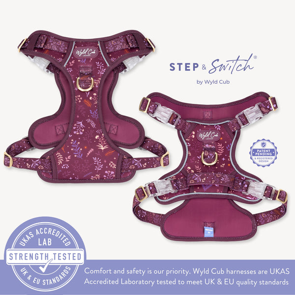 Step & Switch® Dog Harness: Chiswick Fig