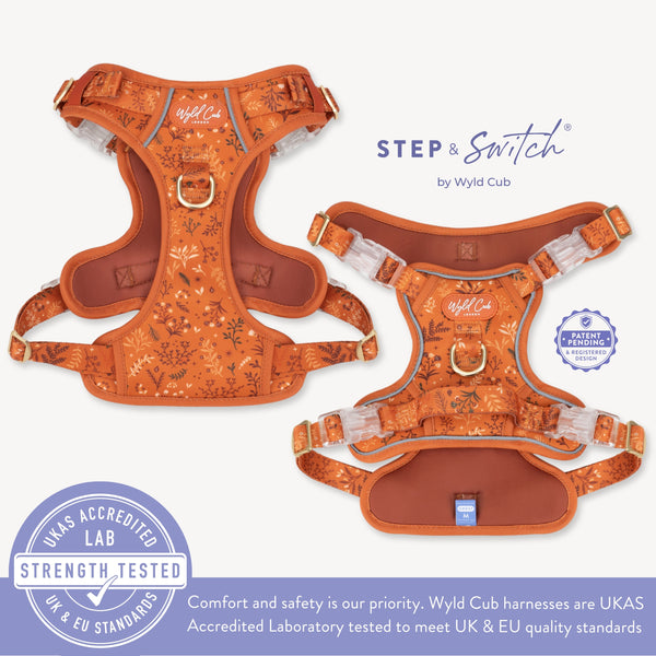 Step & Switch® Dog Harness: Chiswick Ginger