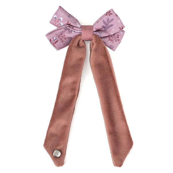 Bow Hair Clip: Chiswick Rosewood