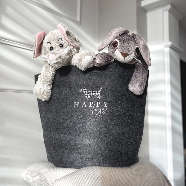 Dog toy and blanket basket stylish puppy homewear gift for dogs present