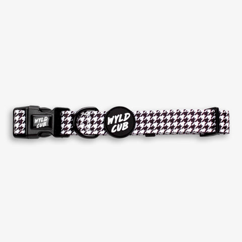 Wyld Cub black white monochrome luxury high end stylish fashionable matching luxury comfortable adjustable quality harness collar lead poo bag walk accessories set for top dog puppy breeds french bulldog frenchie bulldog cavapoo cockerpoo spaniel king Charles spaniel shihpoo labrador terrier chihuahua