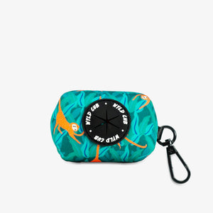 Wyld Cub green orange yellow colourful banana monkey botanical fun cool stylish comfortable quality reversible harness collar lead poo bag walk accessories set for top dog puppy breeds french bulldog frenchie bulldog cavapoo cockerpoo spaniel king Charles spaniel shihpoo labrador terrier chihuahua