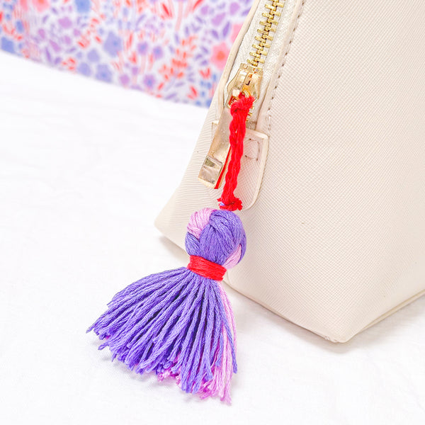 Embroidered Accessory Bag: Notting Hill Lilac