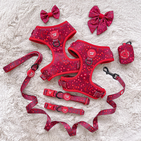 Adjustable Dog Harness: Notting Hill Mulberry