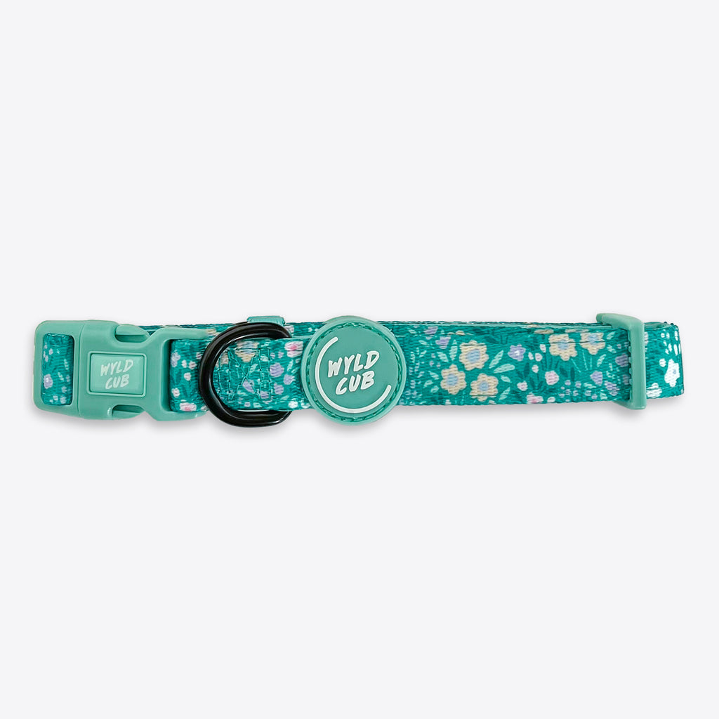 Adjustable Dog Collar Notting Hill Mint WYLD CUB