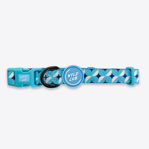 Adjustable Dog Collar: Knightsbridge Azure