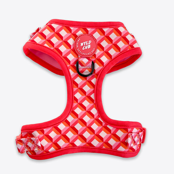 Adjustable Dog Harness: Knightsbridge Coral