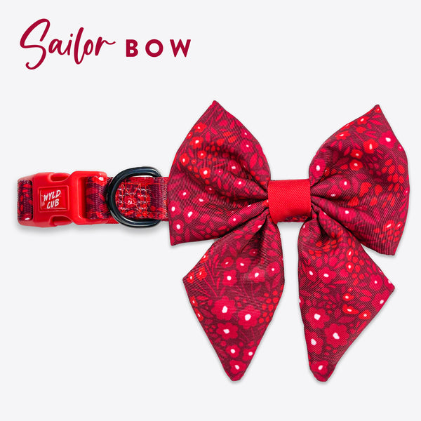 Dog Sailor Bow Tie: Notting Hill Mulberry