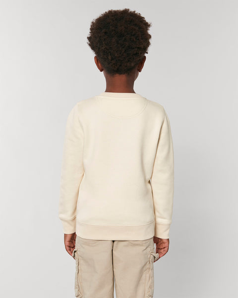 Organic Embroidered Wyld Heart BABY & KIDS Sweatshirt: Notting Hill Sky