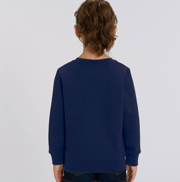 Organic Embroidered Wyld Heart BABY & KIDS Sweatshirt: Hampstead Moonlight