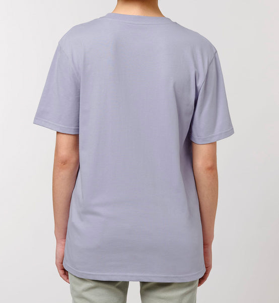 Organic Embroidered Wyld Heart T-Shirt: Lilac